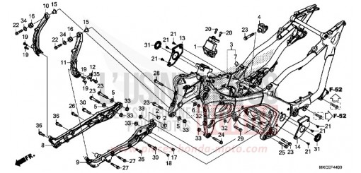 CARROSSERIE DE CHASSIS GL1800K de 2019